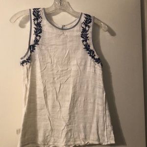 Linen bohemian tank